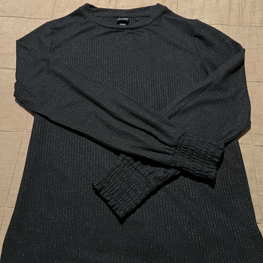 Art Class black shimmer long sleeve shirt, youth XL